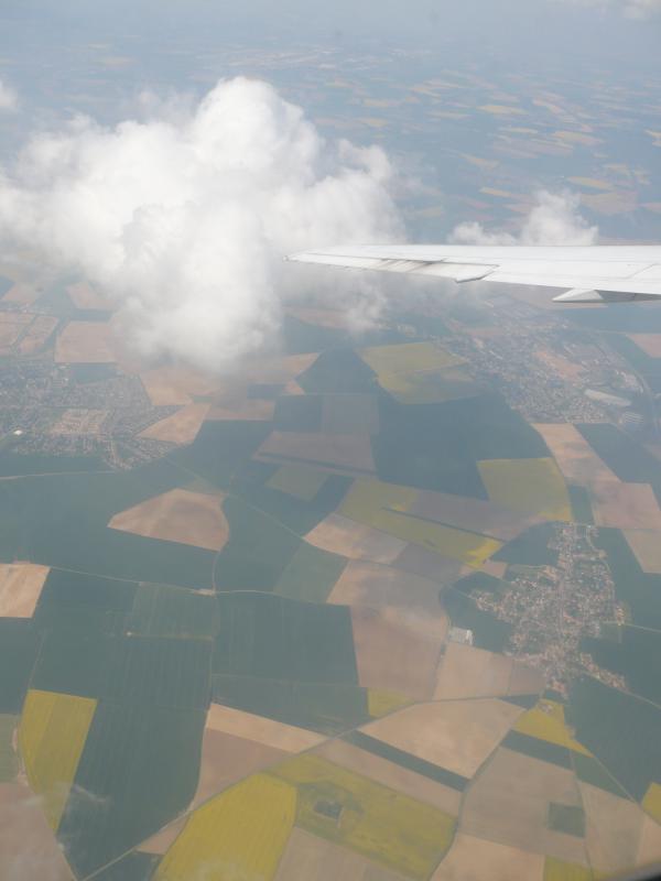 Flight over France and its crops